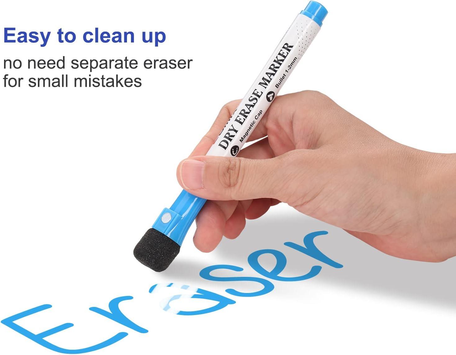 imageComix Dry Erase Markers Fine Tip Whiteboard Magnetic Markers with Eraser Cap 36 Bulk 12 Colors Low Odor Markers for Kids Teachers36 Count 12 Colors