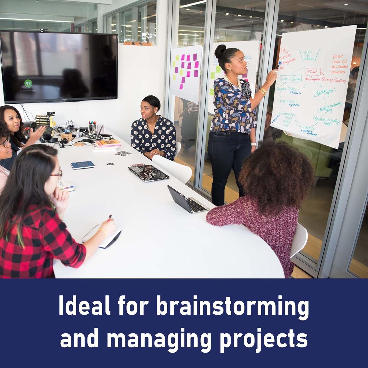 imageComix Sticky Easel Pad 25 x 30 Inches Flip Chart Paper for Teachers Large Self Stick Easel Paper for Office School Classroom Supplies 30 SheetsPad 4 PadsPack4 Packs