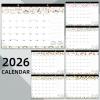 COMIX 18 Month Desk Calendar 2025-2026 (July 2025–Dec 2026) – 17″ x 12″ Wall Calendar with to-Do List & Notes,2026 Calendar Monthly Planner for Home, School, or Office Organization(Delicate Floral)