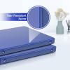 COMIX 3 Ring Binder 1 inch with Clear View Cover, 1″ View Binder Holds 200 Sheets of US Letter Size Paper, 6 Pack (Dark Blue)(Blue)