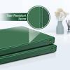COMIX 3 Ring Binder 1 inch with Clear View Cover, 1″ View Binder Holds 200 Sheets of US Letter Size Paper, 6 Pack (Dark Blue)(Green)