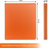 COMIX 3 Ring Binder 1 inch with Clear View Cover, 1″ View Binder Holds 200 Sheets of US Letter Size Paper, 6 Pack (Dark Blue)(Orange)