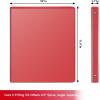 COMIX 3 Ring Binder 1 inch with Clear View Cover, 1″ View Binder Holds 200 Sheets of US Letter Size Paper, 6 Pack (Dark Blue)(Red)