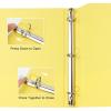 COMIX Standard 3 Ring Binder 1 inch with Clear View Cover, 1″ Round Ring View Binder Holds 200 Sheets of US Letter Size Paper, 6 Pack (Multicolored)(Lemon Yellow)