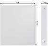 COMIX Sturdy 3 Ring Binder 1 inch with Clear View Cover, 1″ Round Ring View Binder, PVC-Free, 200 Sheets Capacity of US Letter Size Paper, Office ＆ School Supplies, 6 Pack (Black)(White)