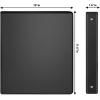 COMIX Sturdy 3 Ring Binder 1 inch with Clear View Cover, 1″ Round Ring View Binder, PVC-Free, 200 Sheets Capacity of US Letter Size Paper, Office ＆ School Supplies, 6 Pack (Black)(Black)