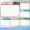 Comix 2026 Wall Calendar 11×14 inches Jan 2026–Dec 2026, Macaron Colors,12 months, Calendar Monthly Planner with Large Writing Blocks, For Home,School and Office(Fluid Art)