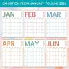Comix 2026 Wall Calendar 11.5×14 Inch – 12 Month Jan to Dec 2026, Thick 120GSM Paper, Large Blocks Monthly Planner for Notes, Home Office & School Scheduling(Colorful Large Text)