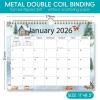 Comix 2026 Wall Calendar 11×8.5 Inch -12 Month Jan to Dec 2026, Calendar Monthly Planner with Large Writing Blocks, Thick 120GSM Paper for Home & Office Planning(Watercolor Holidays)