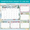 Comix 2026 Wall Calendar 11×8.5 Inch -12 Month Jan to Dec 2026, Calendar Monthly Planner with Large Writing Blocks, Thick 120GSM Paper for Home & Office Planning(Watercolor Holidays)