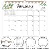 Comix 2026 Wall Calendar 11×8.5 Inch -12 Month Jan to Dec 2026, Calendar Monthly Planner with Large Writing Blocks, Thick 120GSM Paper for Home & Office Planning(Leaf Pattern)