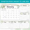 Comix 2026 Wall Calendar 11×8.5 Inch -12 Month Jan to Dec 2026, Calendar Monthly Planner with Large Writing Blocks, Thick 120GSM Paper for Home & Office Planning(Leaf Pattern)