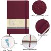 Comix 6 Pack Lined Journal Notebooks for Work, 240 Pages, 5.5″x8.3″, Black, Hardcover, A5 Medium College Ruled, Journaling Notebooks for Notes-taking, Fits for Office School Home(Burgundy)