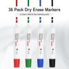 Comix Dry Erase Markers, Chisel Tip White Board Markers, 36 Bulk 4 Assorted Colors Low Odor Markers for Teachers Office & School Supplies(36 Count 4 Assorted Colors)
