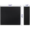 Comix Durable 3 Ring Binder, 3 inch D Ring Binders, Hold 725 Sheets of US Letter Size Paper, 2 Pack (White)(Black)