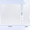 Comix Durable 3 Ring Binder, 3 inch D Ring Binders, Hold 725 Sheets of US Letter Size Paper, 2 Pack (White)(White)
