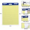 Comix Lined Sticky Easel Pad, 25 x 30 Inches Flip Chart Paper for Teachers, Large Self Stick Easel Paper, 30 Sheets/Pad, 2 Pads/Pack(Yellow Paper/2 Pack)