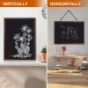 Comix Magnetic Chalkboard, 36 x 24 Inches Wooden-Framed Blackboard, Hanging Chalk Board for School Office Home and Restaurant Menu(18” × 24”)
