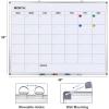 Comix Magnetic Dry Erase Calendar Whiteboard, 24 x 18 Inches Monthly Calendar Dry Erase Board for Wall, Aluminum Frame Planner White Board with Markers, Eraser, Magnets(48 * 36 inches)