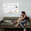 Comix Magnetic Dry Erase Calendar Whiteboard, 24 x 18 Inches Monthly Calendar Dry Erase Board for Wall, Aluminum Frame Planner White Board with Markers, Eraser, Magnets(36 * 24 inches)