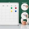 Comix Magnetic Dry Erase Calendar Whiteboard, 24 x 18 Inches Monthly Calendar Dry Erase Board for Wall, Aluminum Frame Planner White Board with Markers, Eraser, Magnets(24 * 18 inches)