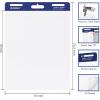 Comix Mini Size Sticky Easel Pad, 15 x 18 Inches Flip Chart Paper for Teachers, Anchor Chart Paper for Office, 30 Sheets/Pad, 3 Pads/Pack