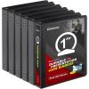 COMIX Sturdy 3 Ring Binder 1 inch with Clear View Cover, 1″ Round Ring View Binder, PVC-Free, 200 Sheets Capacity of US Letter Size Paper, Office ＆ School Supplies, 6 Pack (Black)(Black)