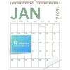 Comix 2026 Wall Calendar 11.5×14 Inch – 12 Month Jan to Dec 2026, Thick 120GSM Paper, Large Blocks Monthly Planner for Notes, Home Office & School Scheduling(Colorful Large Text)