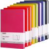 Comix 6 Pack Lined Journal Notebooks for Work, 240 Pages, 5.5″x8.3″, Black, Hardcover, A5 Medium College Ruled, Journaling Notebooks for Notes-taking, Fits for Office School Home(Assorted Color)