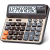Comix Desktop Calculator, Large Computer Keys, 12 Digits Display, Champaign Gold Color Panel, C-2735(Gold)