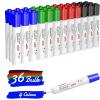 Comix Dry Erase Markers, Bullet Tip Whiteboard Markers, Low Odor Thick Dry Erase Markers, 36 Bulk 4 Assorted Color for Kids/Teachers