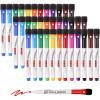Comix Dry Erase Markers, Fine Tip Whiteboard Magnetic Markers with Eraser Cap, 36 Bulk 12 Colors Low Odor Markers for Kids Teachers(36 Count 12 Colors)