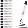Comix Low Odor Dry Erase Markers, 36 Bulk Black Color Whiteboard Markers, Chisel Tip Thick Markers for Kids Teachers(12 Count Black Color)