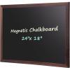 Comix Magnetic Chalkboard, 36 x 24 Inches Wooden-Framed Blackboard, Hanging Chalk Board for School Office Home and Restaurant Menu(18” × 24”)