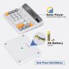 Comix Desk Calculator with 12 Digits Large LCD Display, Solar Battery Dual Power, Large Computer Keys Basic Calculator for Home Office School(Gray)