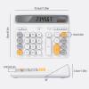 Comix Desk Calculator with 12 Digits Large LCD Display, Solar Battery Dual Power, Large Computer Keys Basic Calculator for Home Office School(Gray)