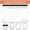 COMIX 2026 Large Desk Calendar -12 Months 22″ x 17″ Wall Calendar from Jan 2026 to Dec 2026, Large Monthly Planner with Holiday for Home, School, or Office Organization(Delicate Floral)