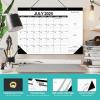 Comix 2025-2026 Floral Desk Calendar – 18 Month Desk Calendar (July 2025–Dec 2026) | 17″x12″ Thick Paper with Classic Design for Office & Home(Black and White)