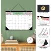 Comix 2025-2026 Floral Desk Calendar – 18 Month Desk Calendar (July 2025–Dec 2026) | 17″x12″ Thick Paper with Classic Design for Office & Home(Floral)