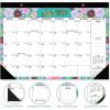 Comix 2025-2026 Floral Desk Calendar – 18 Month Desk Calendar (July 2025–Dec 2026) | 17″x12″ Thick Paper with Classic Design for Office & Home(Floral)