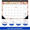 Comix 2025-2026 Floral Desk Calendar – 18 Month Desk Calendar (July 2025–Dec 2026) | 17″x12″ Thick Paper with Classic Design for Office & Home(Water Color Flower)