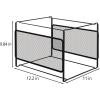 Comix Hanging File Organizer, Letter Size File Folder Organizer with Metal Mesh, Space-Saving File Folder Storage Box for Home Office Supplies(1 Pack)