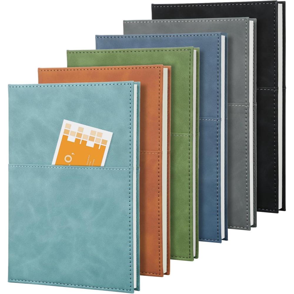 imageCOMIX 3 Pack Lined Journal Notebooks  240 Pages 575quot x 83quot Journaling Notebooks for Women ampamp Men Fits for Work Diary Travel School Business Church Hardcover A5 College RuledAssorted6