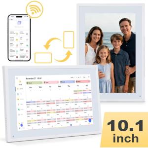 COMIX 10.1-inch Smart Digital Wall Calendar,Electronic Calendar with Touch Screen Display–Family Organizer for 2026 Schedules & Chore Charts,Includes Wall Mount,Ideal for Home & Office