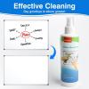 Comix Non-toxic Whiteboard Cleaner, 8.5oz White Board Cleaning Spray, Low Odor Dry Erase Cleaner, 6 Pack(8.5 Fl Oz (Pack of 4))