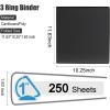 COMIX Heavy Duty 0.5 inch Slant-D Ring View Binder, 1/2 inch 3 Ring Binders, Hold 125 Sheets of 8.5″ x 11″ Paper, 12 Pack (White)(Black)