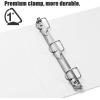 COMIX Heavy Duty 0.5 inch Slant-D Ring View Binder, 1/2 inch 3 Ring Binders, Hold 125 Sheets of 8.5″ x 11″ Paper, 12 Pack (White)(White)