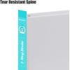 COMIX Heavy Duty 3 Ring Binder 0.5 inch with Clear View Cover, 1/2″ Round Ring View Binder, PVC-Free, 100 Sheets Capacity of US Letter Size Paper, Office ＆ School Supplies, 12 Pack (White)(White)