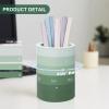 Comix Calender Pen Holder for Desk, Cute Platsic Pencil Holder, Green Desk Organizer for Home School Office Supplies(Green)