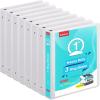 COMIX Heavy Duty 3 Ring Binder 0.5 inch with Clear View Cover, 1/2″ Round Ring View Binder, PVC-Free, 100 Sheets Capacity of US Letter Size Paper, Office ＆ School Supplies, 12 Pack (White)(White)